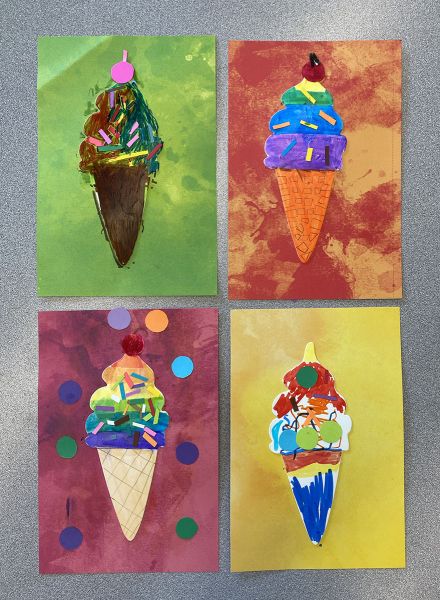 ice cream cone kids art